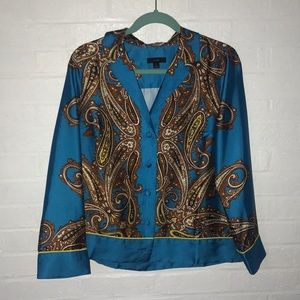 J.Crew drapey button up shirt-NWOT -small